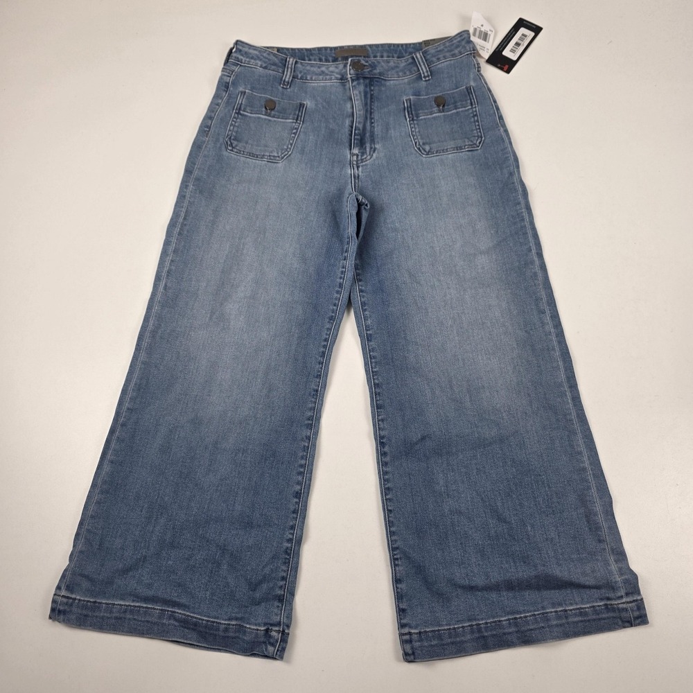 KUT From The Kloth Meg Jeans Womens 8P Light Wash High Rise Wide Leg Denim